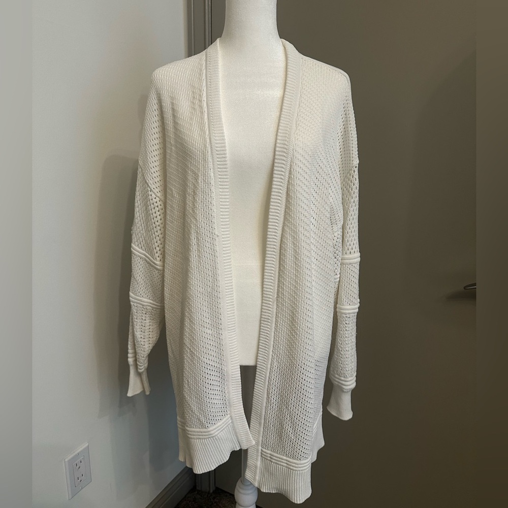 Long white cardigan EXPRESS